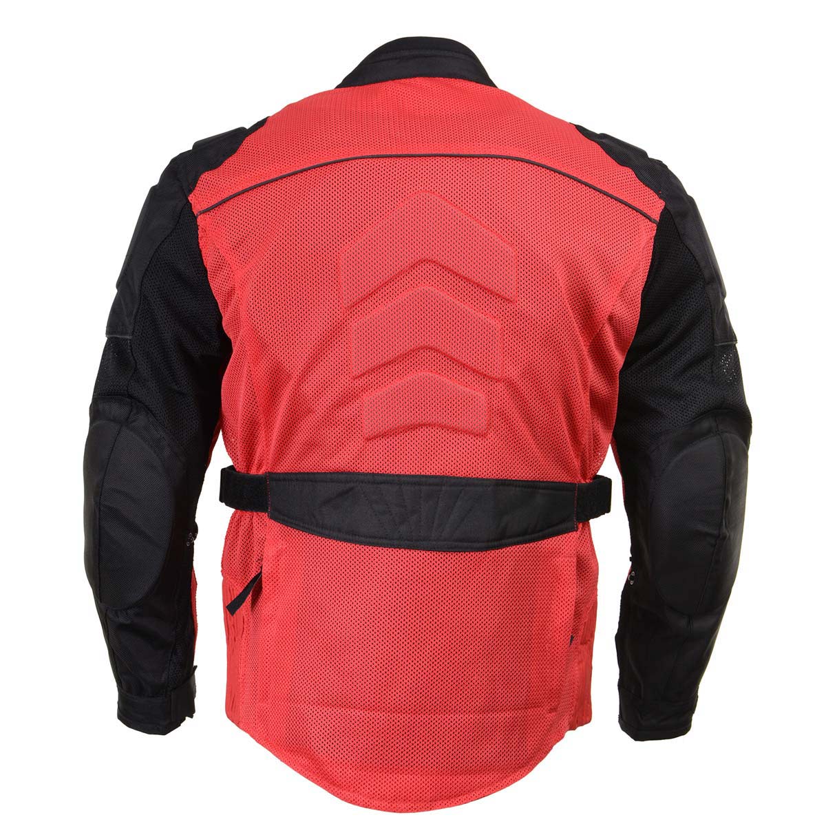 Milwaukee Leather Men's Venture Black/Red Textile Motorcycle Jacket w/ CE Armor - MPM17031 - Image 13