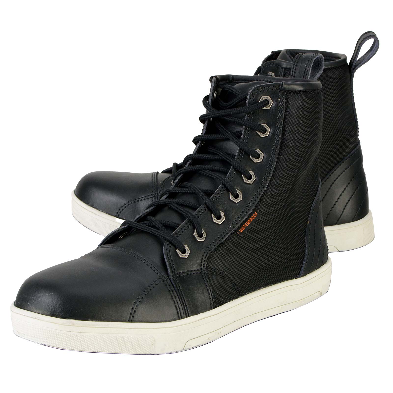 Milwaukee Leather MBM9004WP Men's Waterproof Black Leather Motorcycle Reinforced Street Riding Shoes w/Ankle Support - Image 13