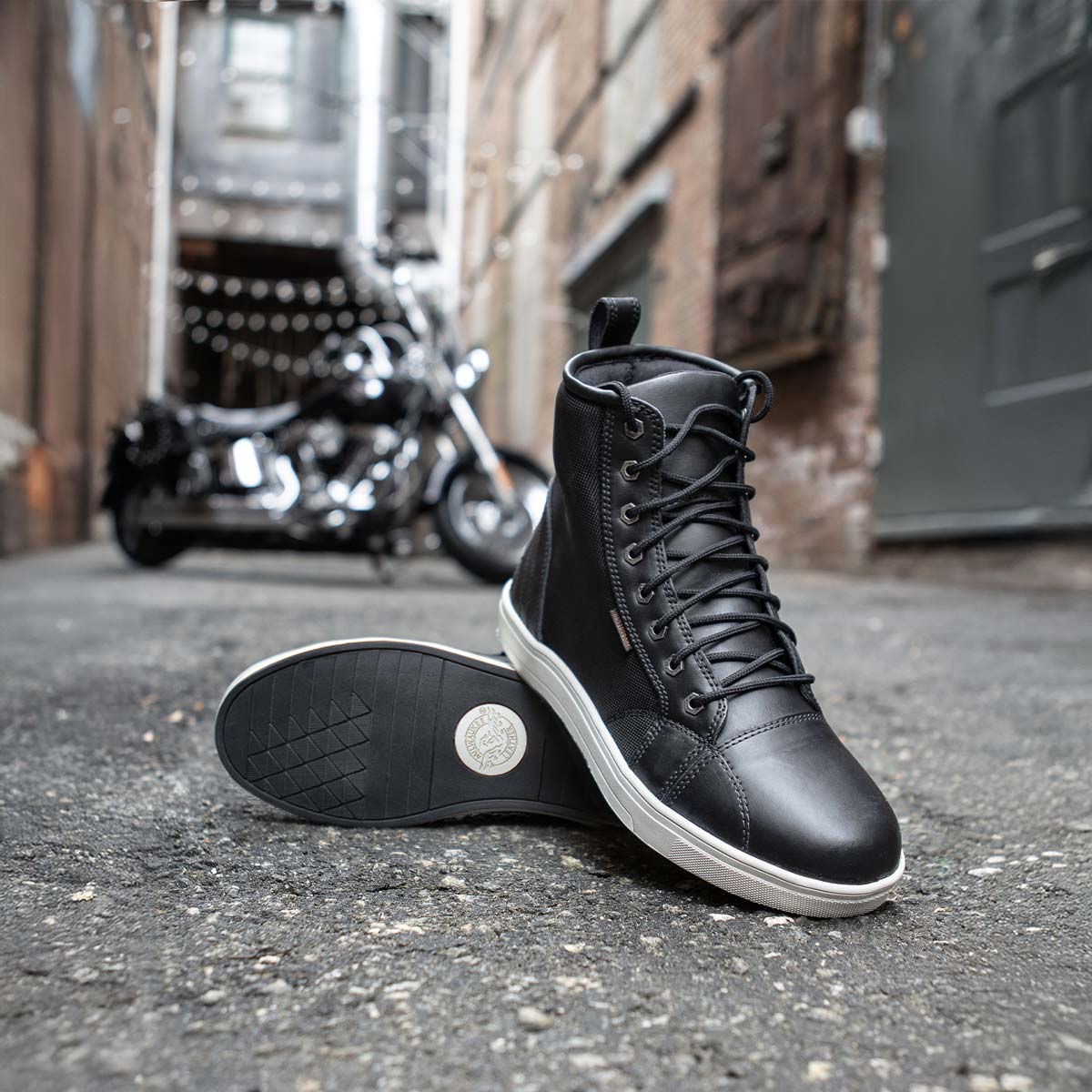 Milwaukee Leather MBM9004WP Men's Waterproof Black Leather Motorcycle Reinforced Street Riding Shoes w/Ankle Support - Image 17