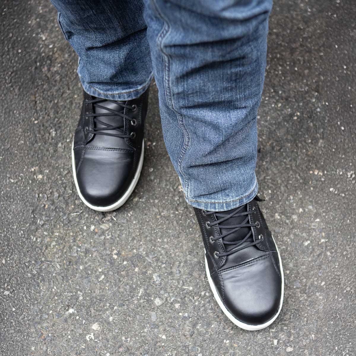 Milwaukee Leather MBM9004WP Men's Waterproof Black Leather Motorcycle Reinforced Street Riding Shoes w/Ankle Support - Image 9