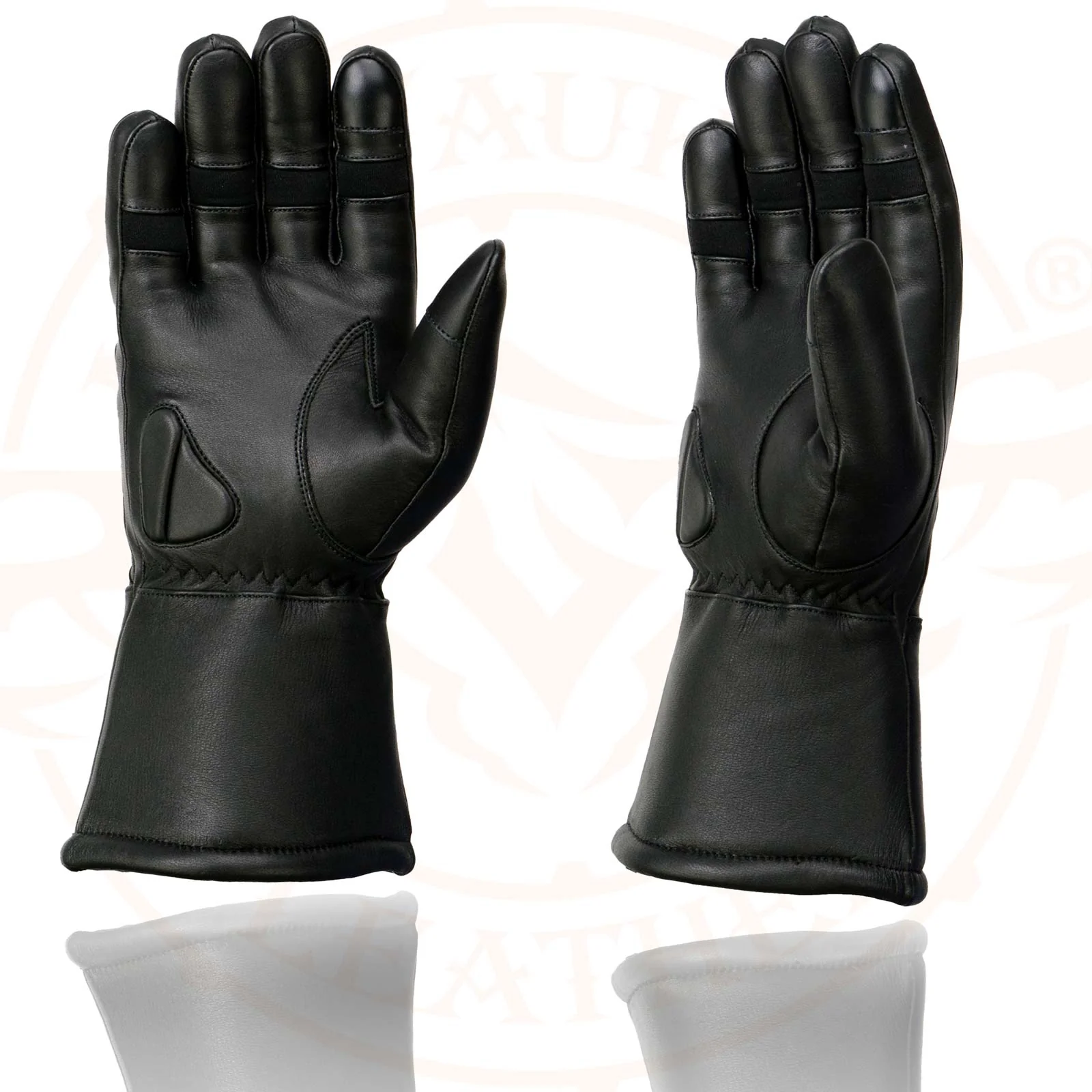 Milwaukee Leather MG7701 Women's Deer Skin Leather Insulated Gauntlet Gloves w/ i-Touch/Wiper Blade/Reflective Piping - Image 6