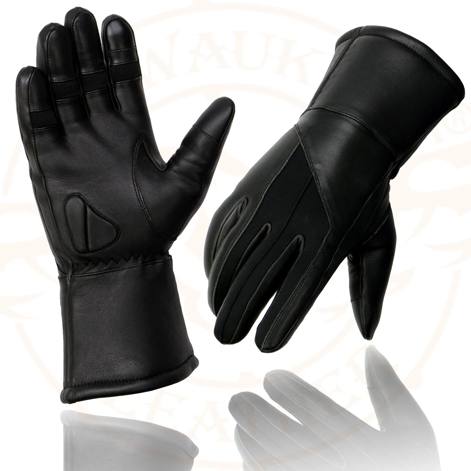 Milwaukee Leather MG7701 Women's Deer Skin Leather Insulated Gauntlet Gloves w/ i-Touch/Wiper Blade/Reflective Piping - Image 8