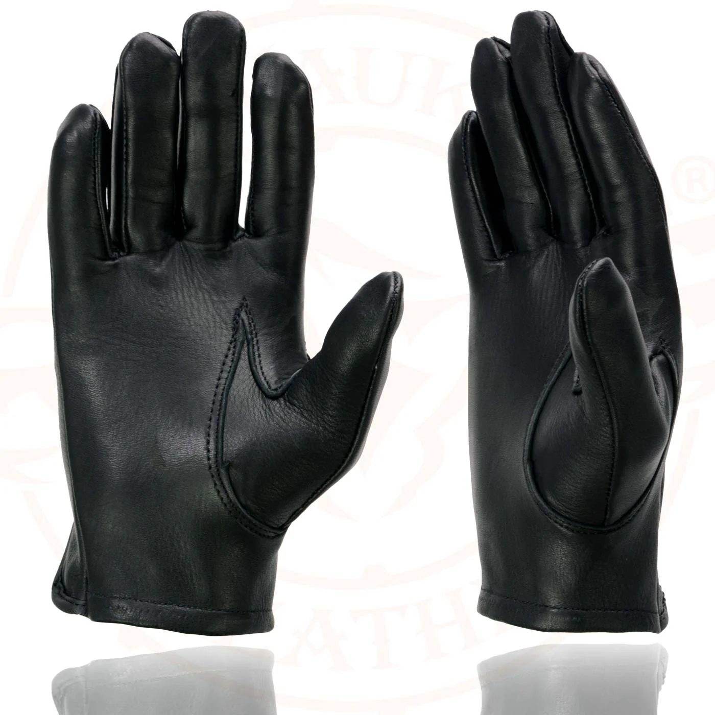 Milwaukee Leather MG7720 Women's Black Perforated Deer Skin Leather Motorcycle Gloves w/ Breathable Open Knuckle - Image 6