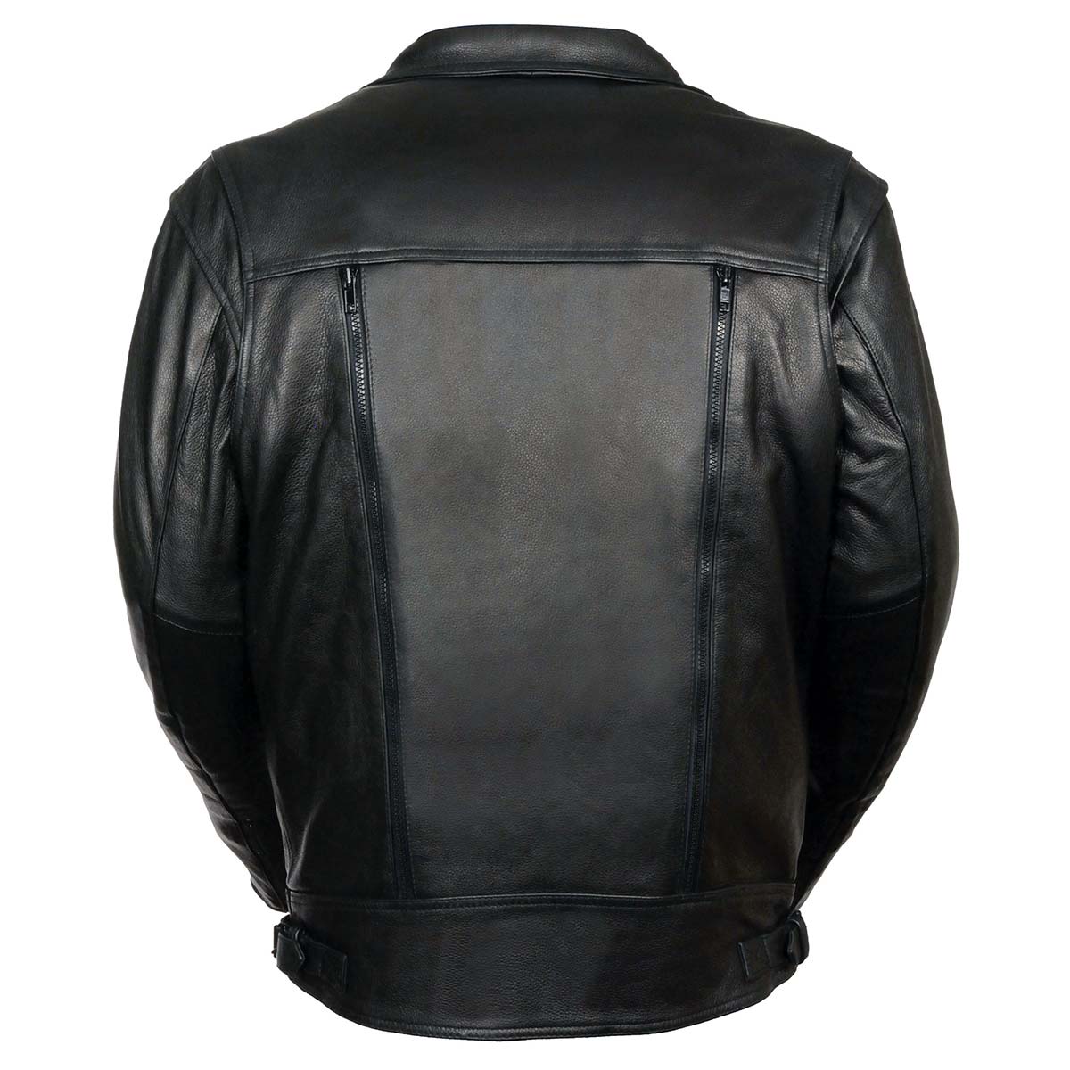 Milwaukee Leather ML1018 Men's Black Motorcycle Jacket with Utility Pockets - Image 2
