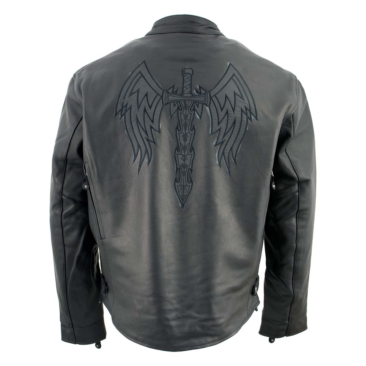 Milwaukee Leather ML2056 Men's 'Cross Sword’ Leather Moto Jacket - Image 2