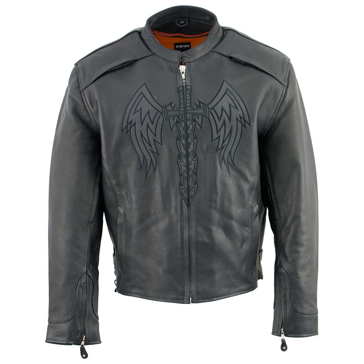 Milwaukee Leather ML2056 Men's 'Cross Sword’ Leather Moto Jacket - Image 6