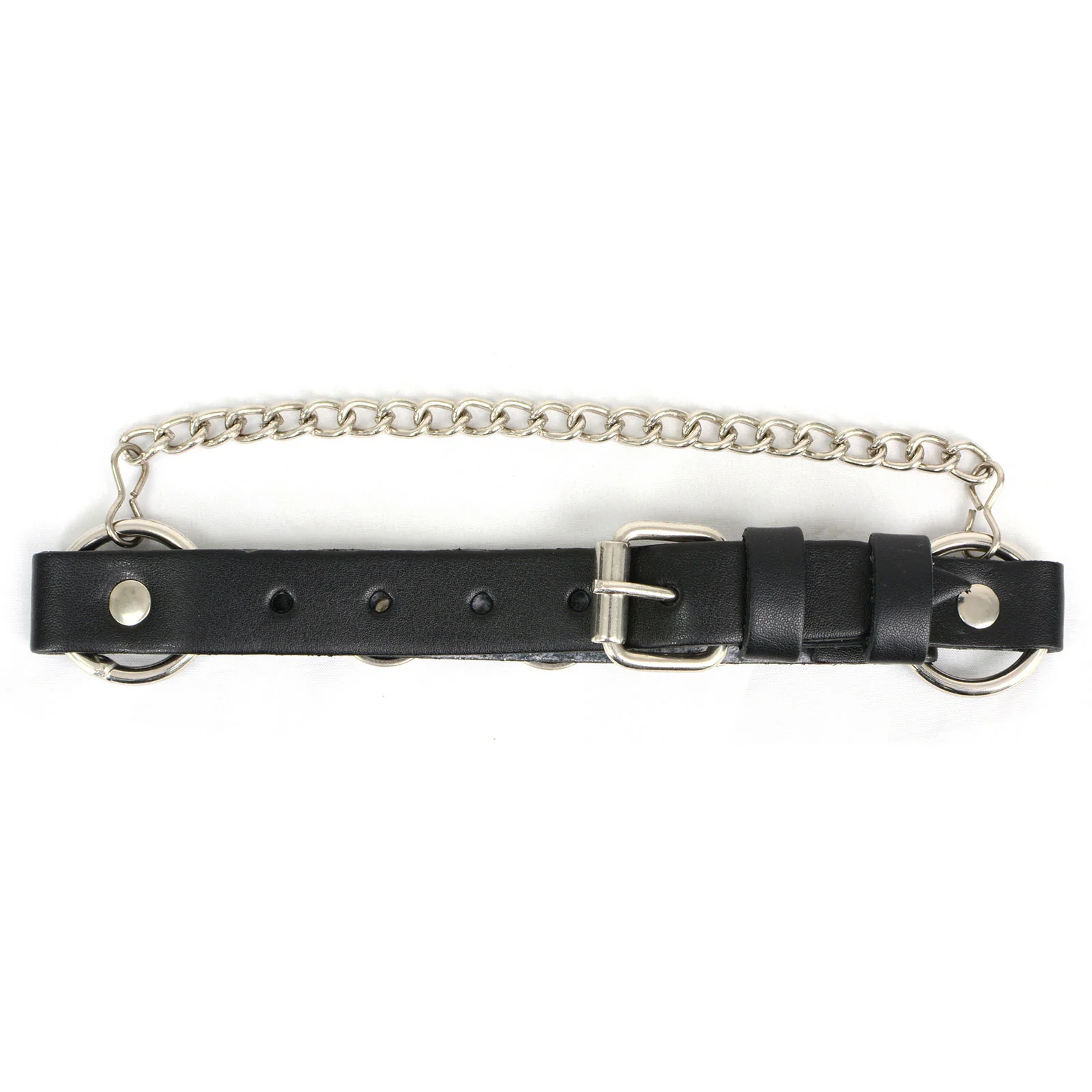 Milwaukee Leather Silver Boot Chain w/ Vintage Buffalo Coin Medallion & Adjustable Strap - MLA3002 - Image 3