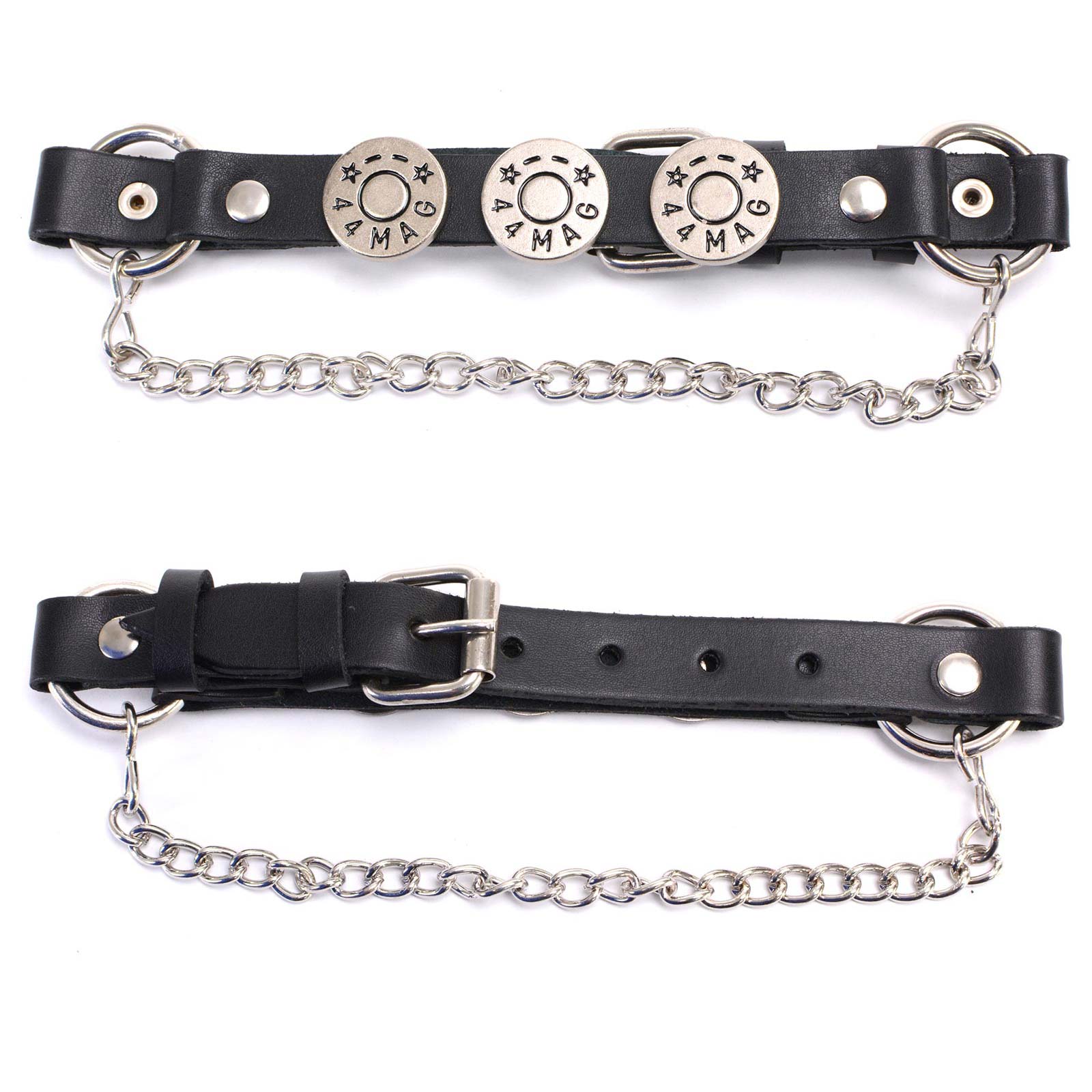 Milwaukee Leather Silver 44 MAG Medallion Boot Chain with Adjustable Strap - MLA3004 - Image 2