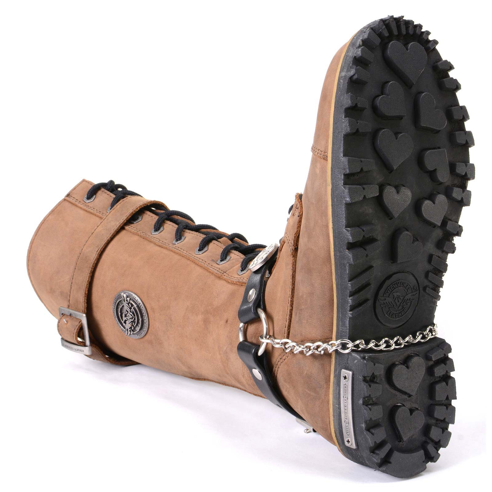 Milwaukee Leather Silver 44 MAG Medallion Boot Chain with Adjustable Strap - MLA3004 - Image 5