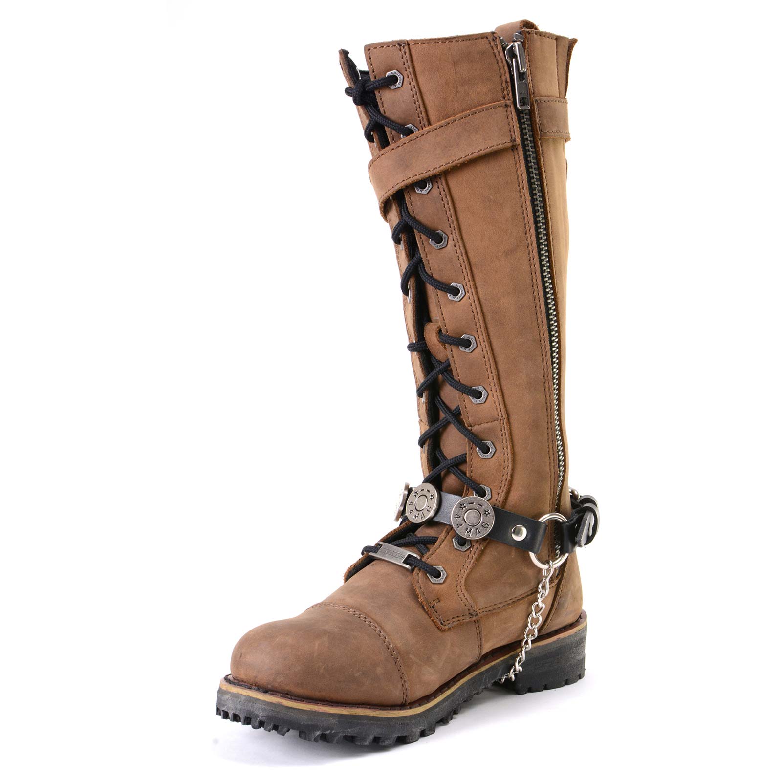 Milwaukee Leather Silver 44 MAG Medallion Boot Chain with Adjustable Strap - MLA3004 - Image 8