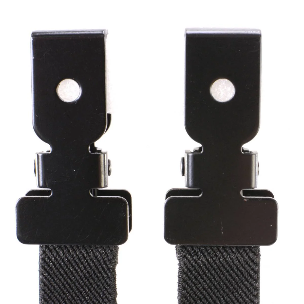 Milwaukee Leather MLA4010 Motorcycle Biker Plain Black Elastic Bungee Clips for Chaps or Pants (Set of 2) - Image 2