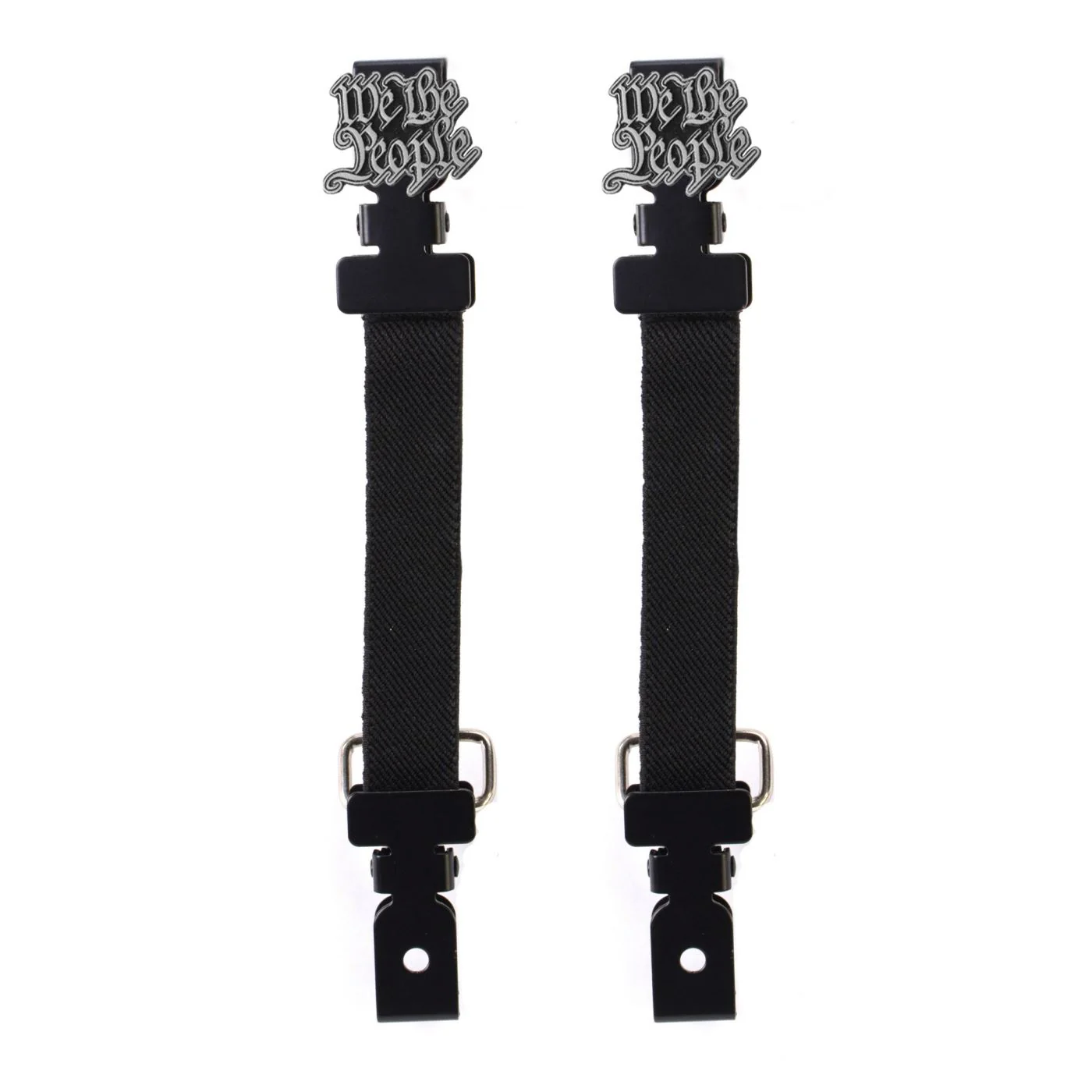 Milwaukee Leather MLA4014 We The People Motorcycle Biker Elastic Bungee Clips for Chaps or Pants (Set of 2) - Image 2