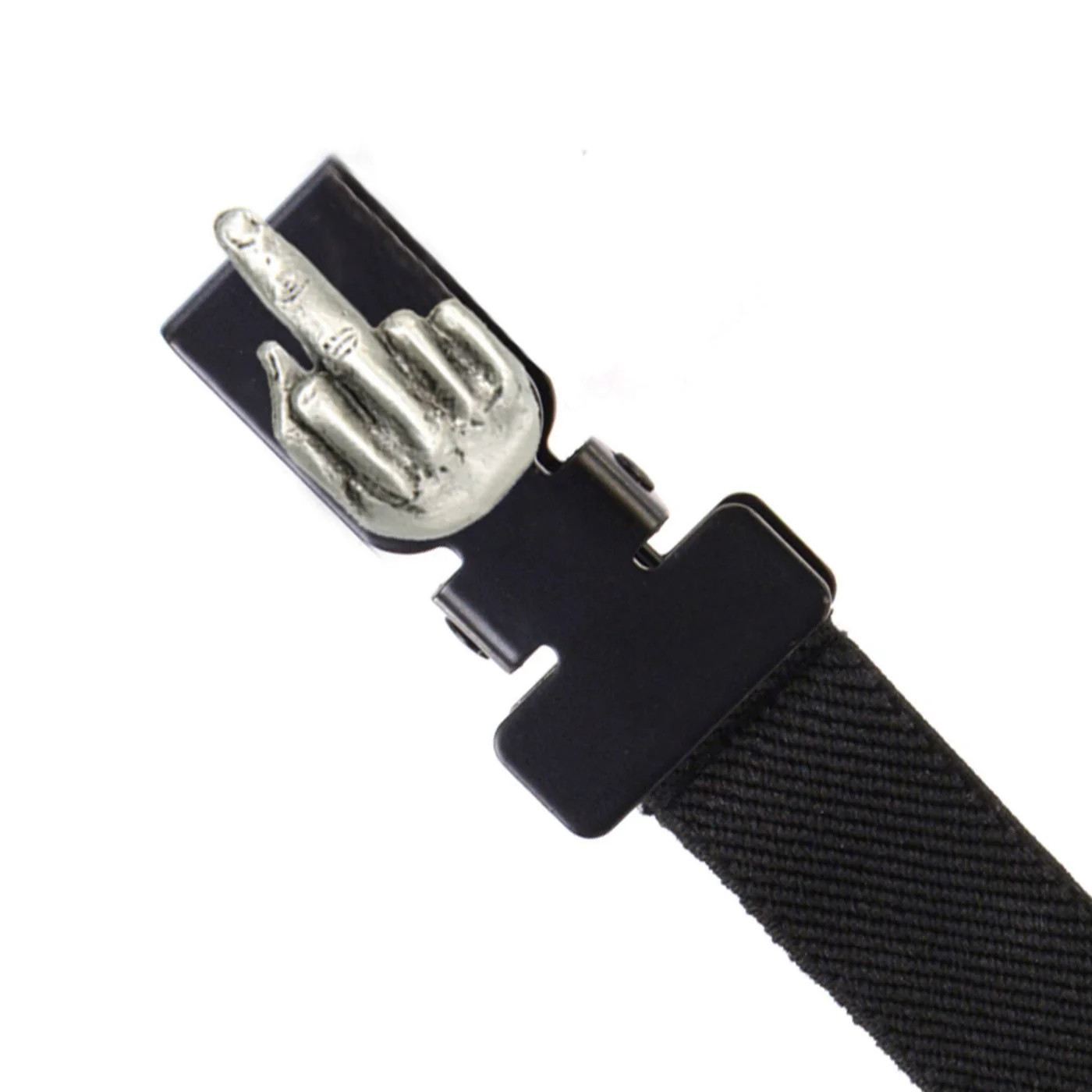 Milwaukee Leather MLA4016 Middle Finger Motorcycle Biker Elastic Bungee Clips for Chaps or Pants (Set of 2) - Image 3