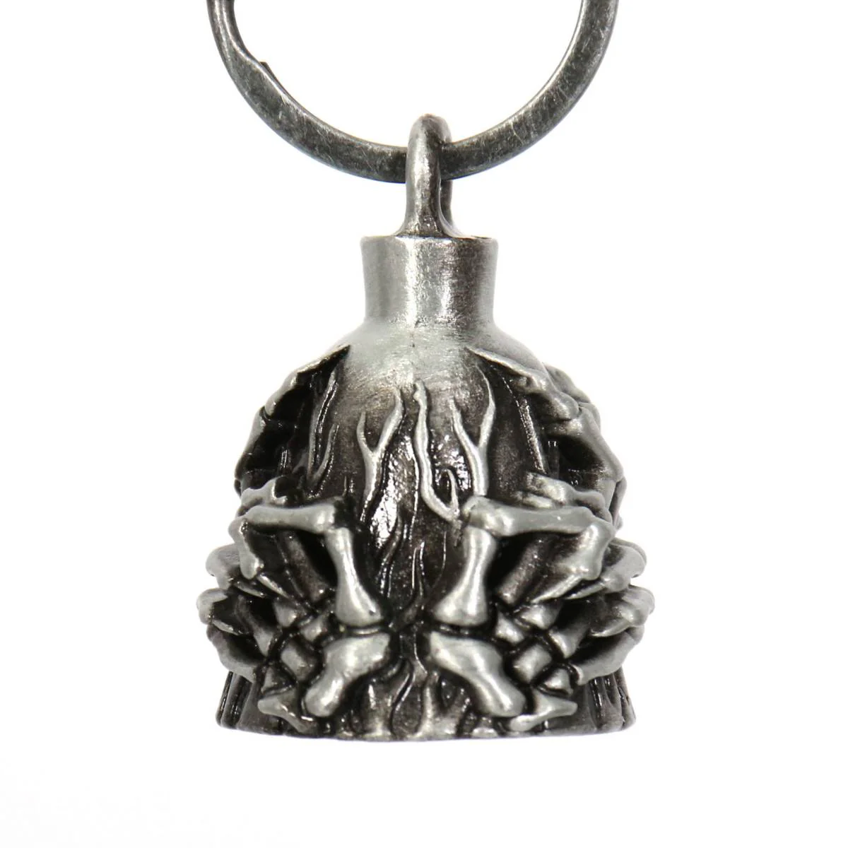 Milwaukee Leather MLB9006 'Finger & Skeleton' Motorcycle Good Luck Bell | Key Chain Accessory for Bikers - Image 5
