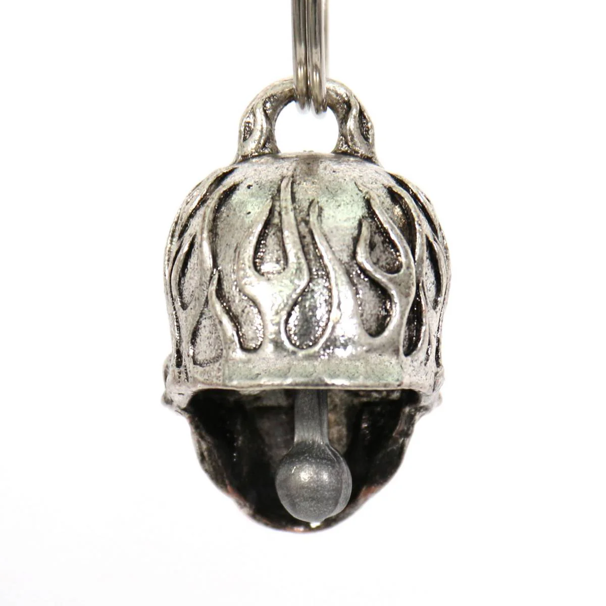 Milwaukee Leather MLB9011 'Flamed Skull with Red Eyes' Motorcycle Good Luck Bell | Key Chain Accessory for Bikers - Image 4