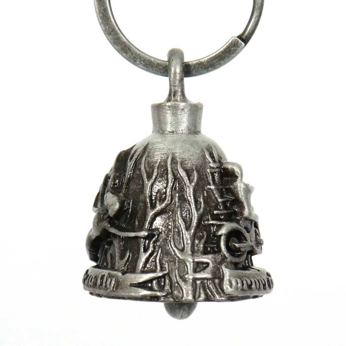 Milwaukee Leather MLB9030 'Rider and Angel' Motorcycle Good Luck Bell | Key Chain Accessory for Bikers - Image 3