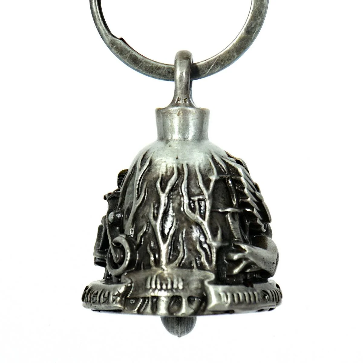 Milwaukee Leather MLB9030 'Rider and Angel' Motorcycle Good Luck Bell | Key Chain Accessory for Bikers - Image 5