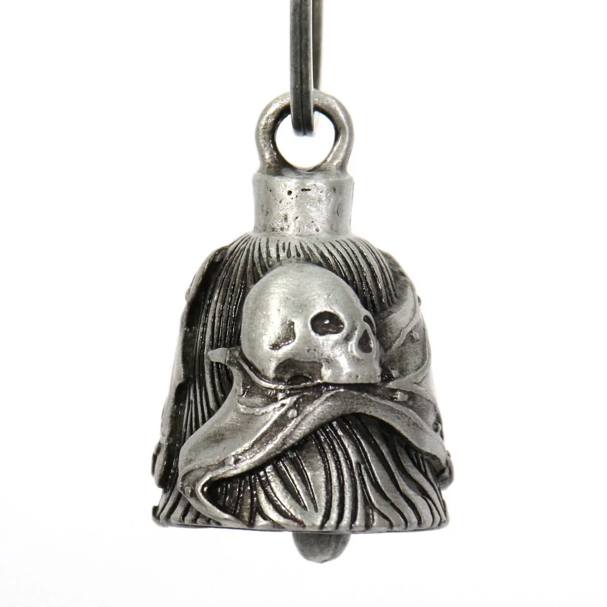 Milwaukee Leather MLB9040 'Skull' Motorcycle Good Luck Bell | Key Chain Accessory for Bikers - Image 2