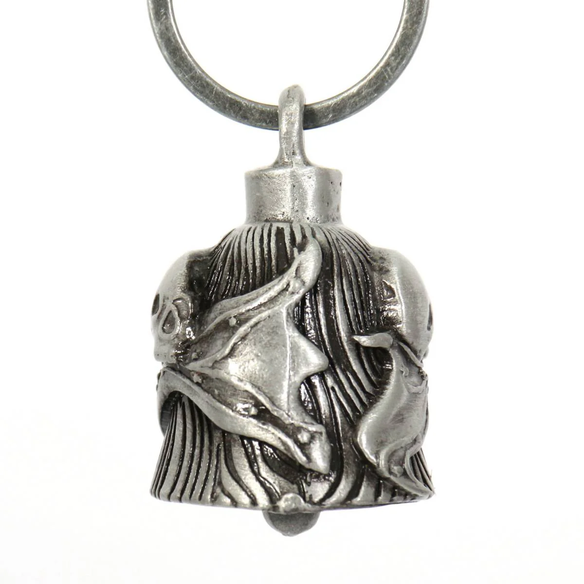 Milwaukee Leather MLB9040 'Skull' Motorcycle Good Luck Bell | Key Chain Accessory for Bikers - Image 3