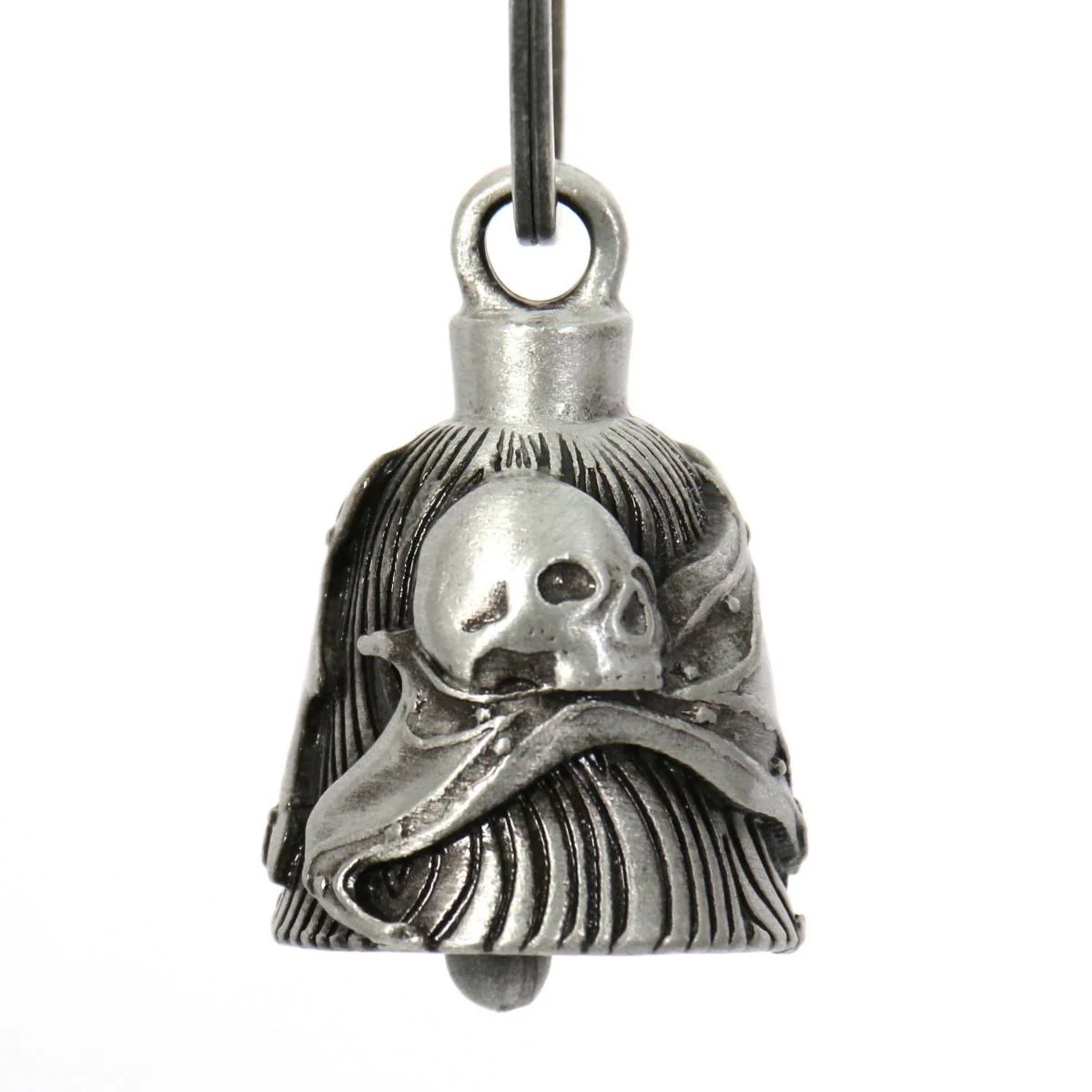 Milwaukee Leather MLB9040 'Skull' Motorcycle Good Luck Bell | Key Chain Accessory for Bikers - Image 4