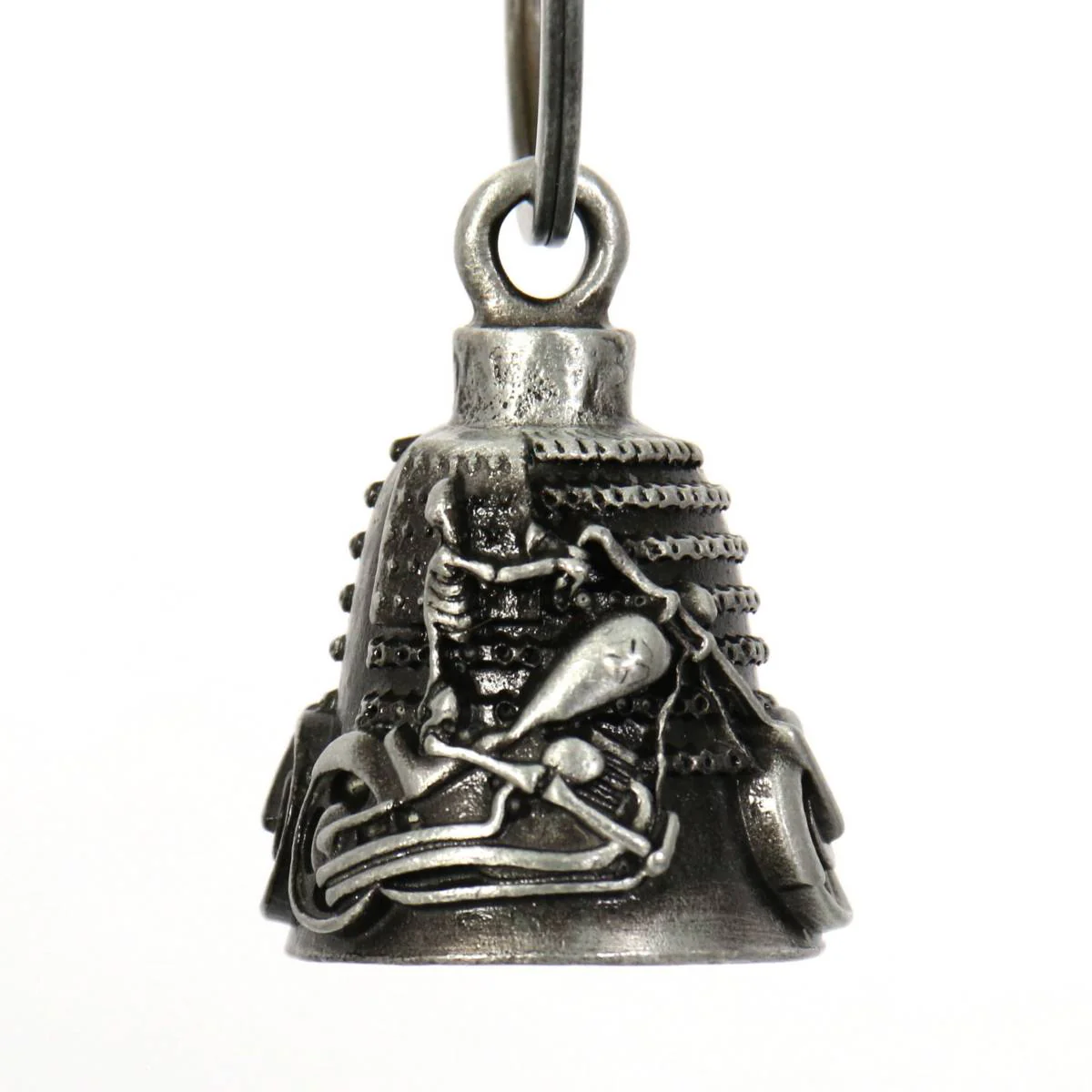 Milwaukee Leather MLB9043 'Chopper with USA Flag' Motorcycle Good Luck Bell | Key Chain Accessory for Bikers - Image 4