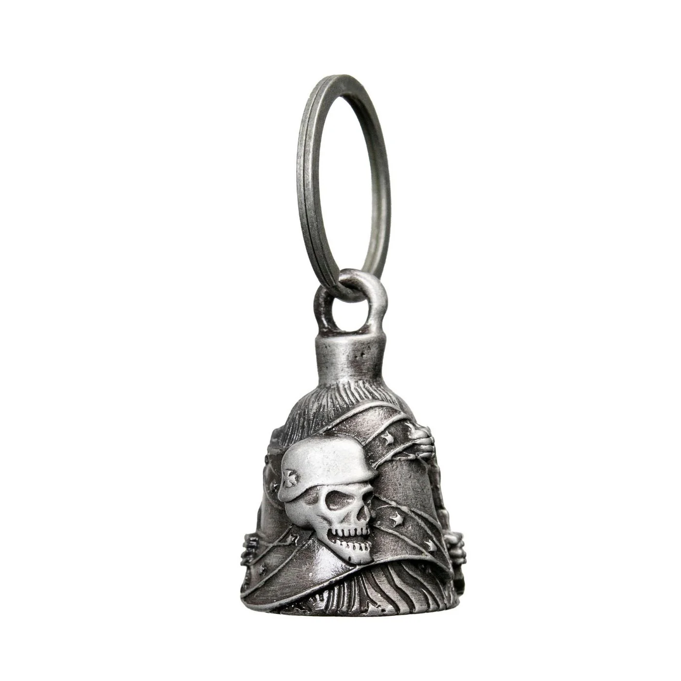 Milwaukee Leather MLB9045 'Helmet Skull' Motorcycle Good Luck Bell | Key Chain Accessory for Bikers - Image 3