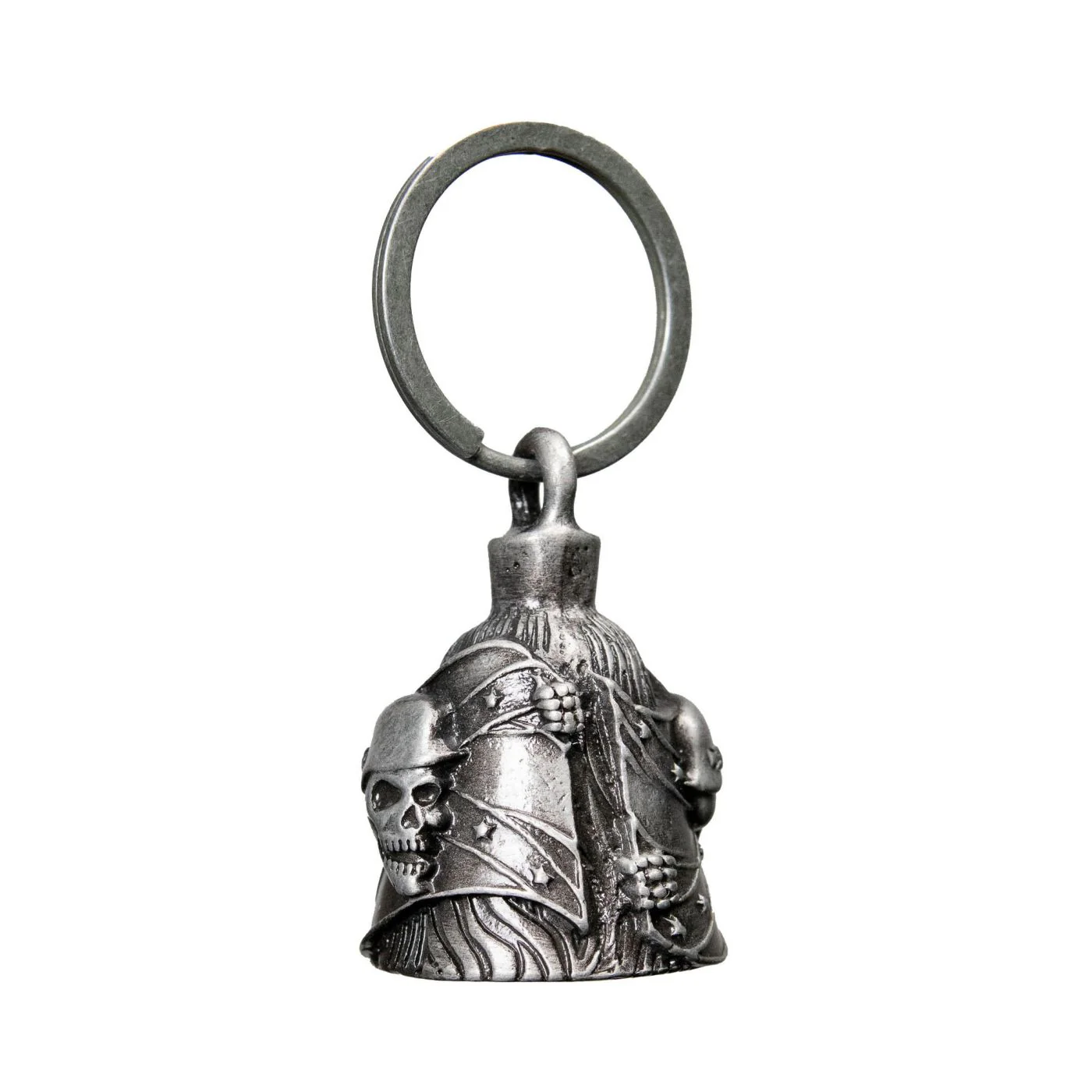 Milwaukee Leather MLB9045 'Helmet Skull' Motorcycle Good Luck Bell | Key Chain Accessory for Bikers - Image 4