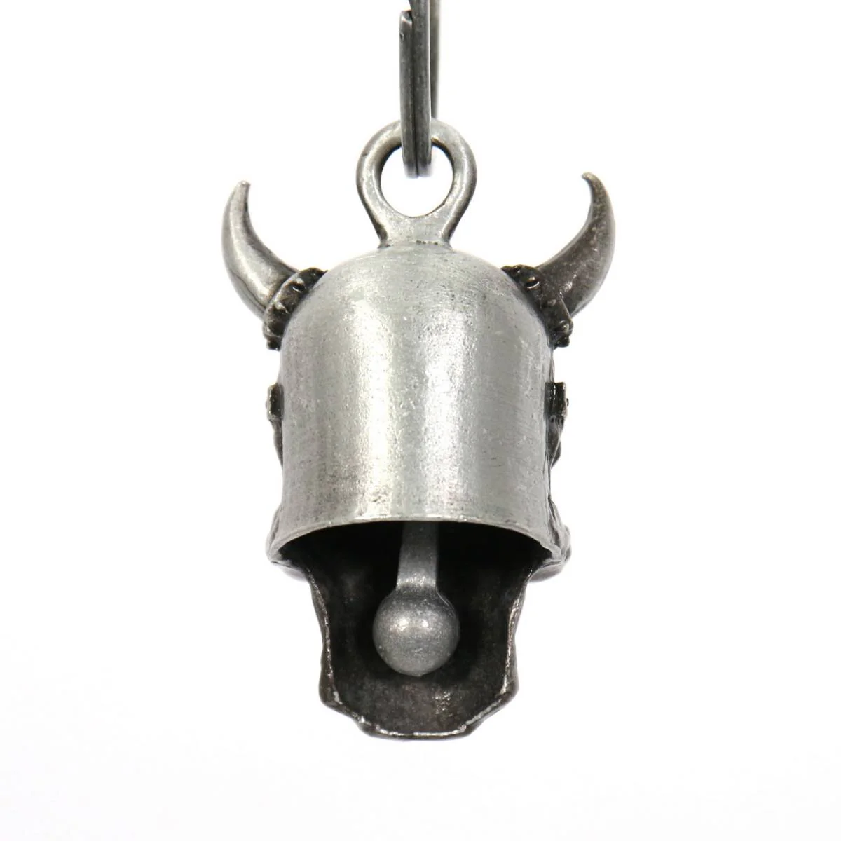 Milwaukee Leather MLB9048 'Viking Skull with Green Eyes' Motorcycle Good Luck Bell | Key Chain Accessory for Bikers - Image 4