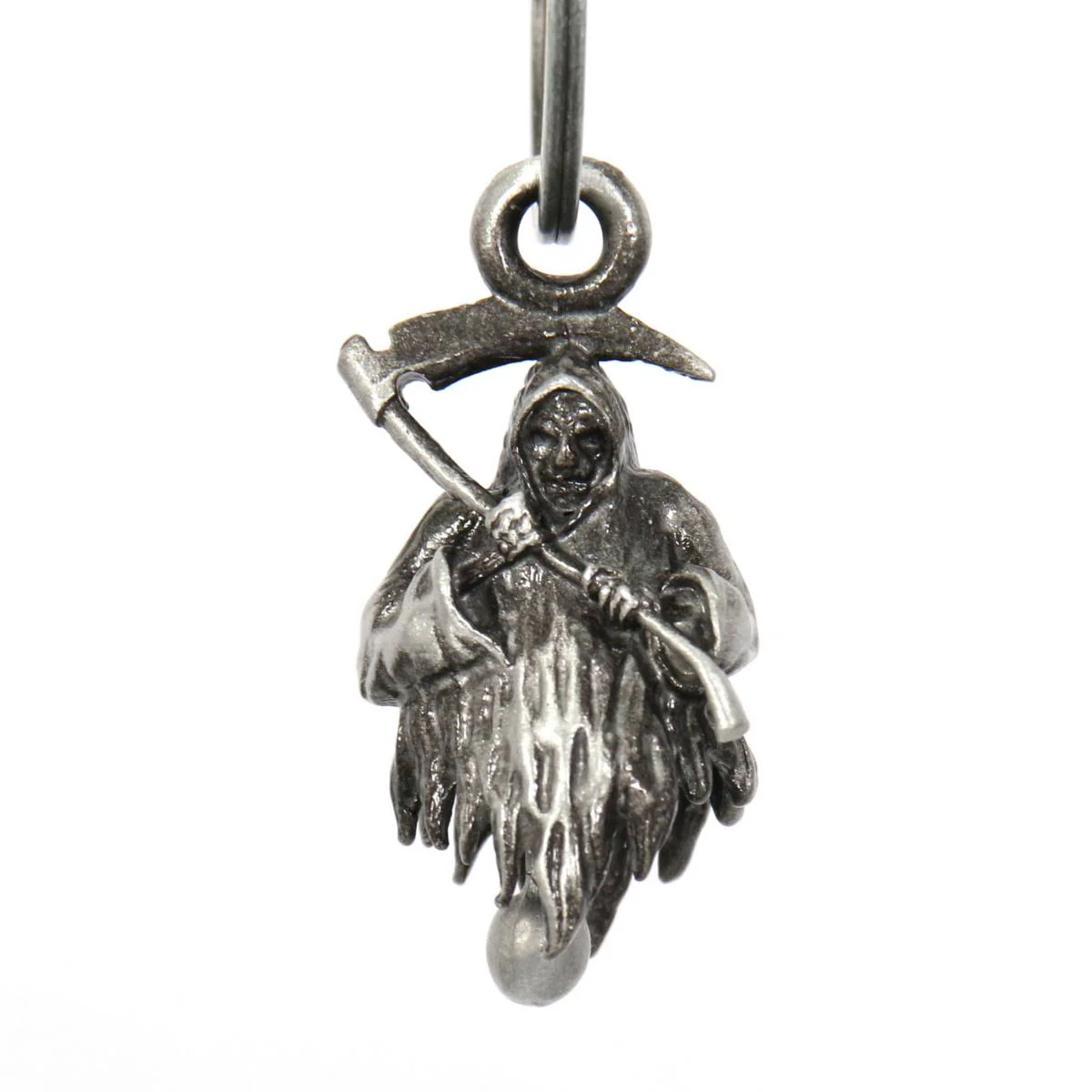 Milwaukee Leather MLB9050 'Grim Reaper' Motorcycle Good Luck Bell | Key Chain Accessory for Bikers - Image 2