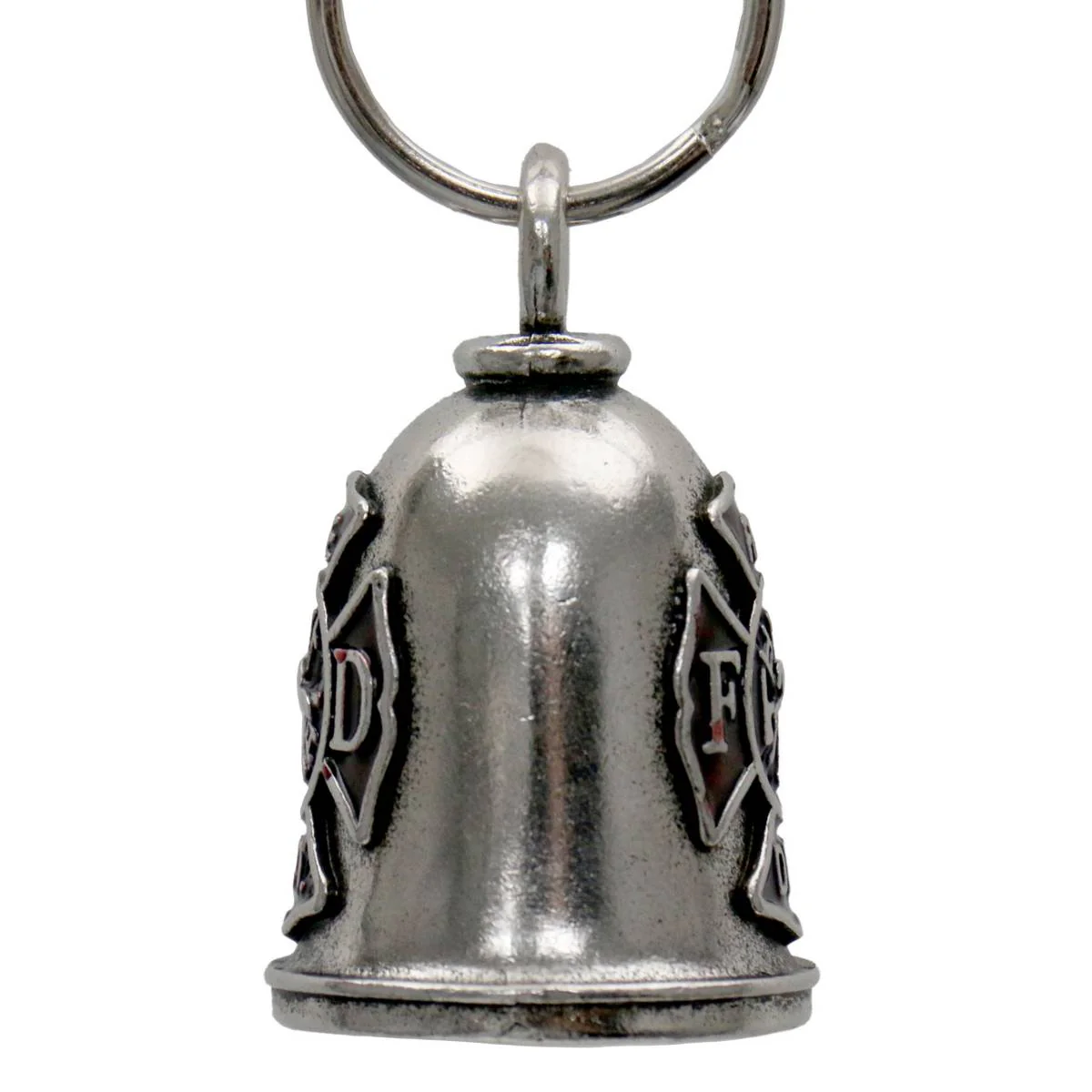 Milwaukee Leather MLB9061 Fire Dept Motorcycle Good Luck Bell w/ Key Ring-Key Chain Accessory for Bikers - Image 3