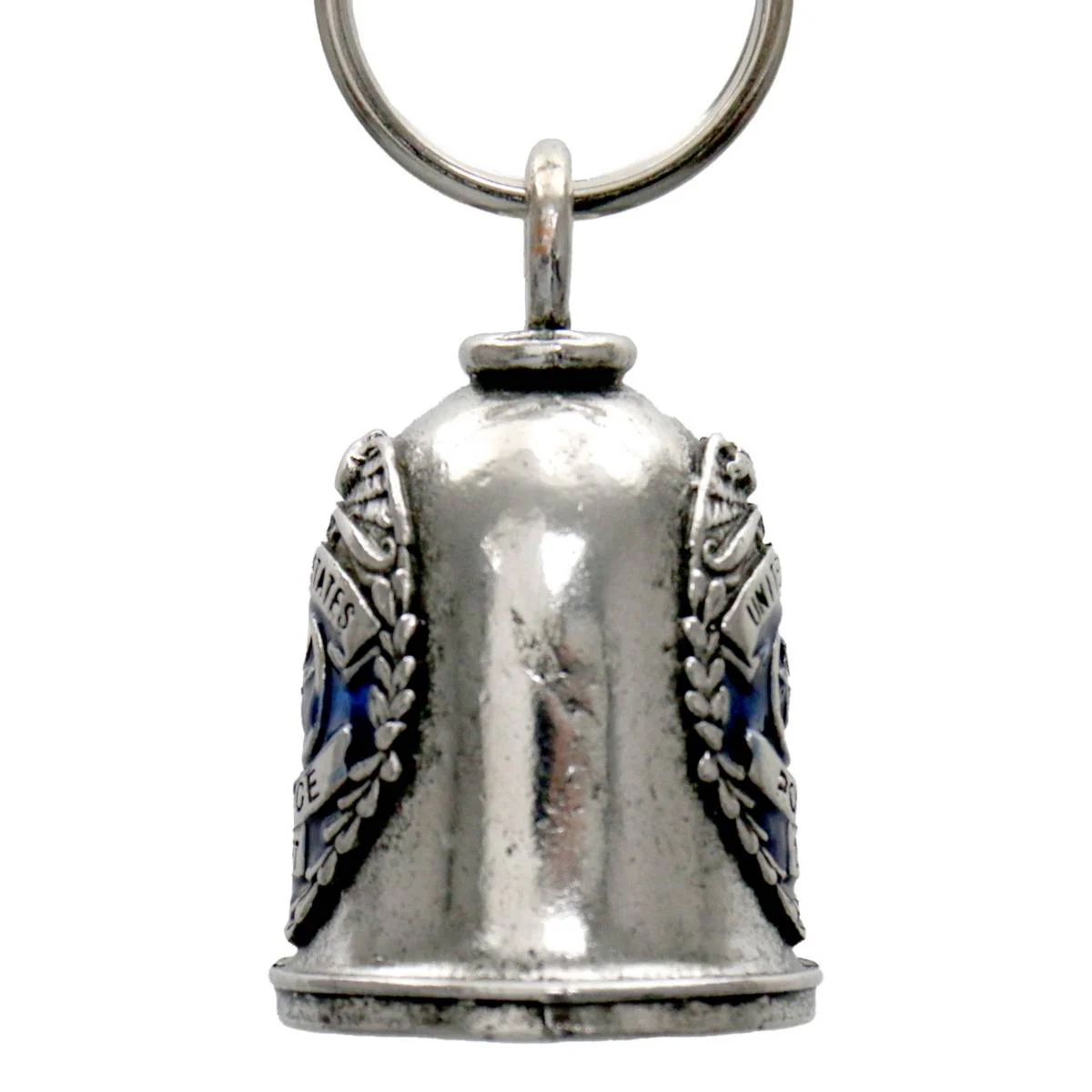 Milwaukee Leather MLB9062 Police Badge Motorcycle Good Luck Bell w/ Key Ring-Key Chain Accessory for Bikers - Image 3