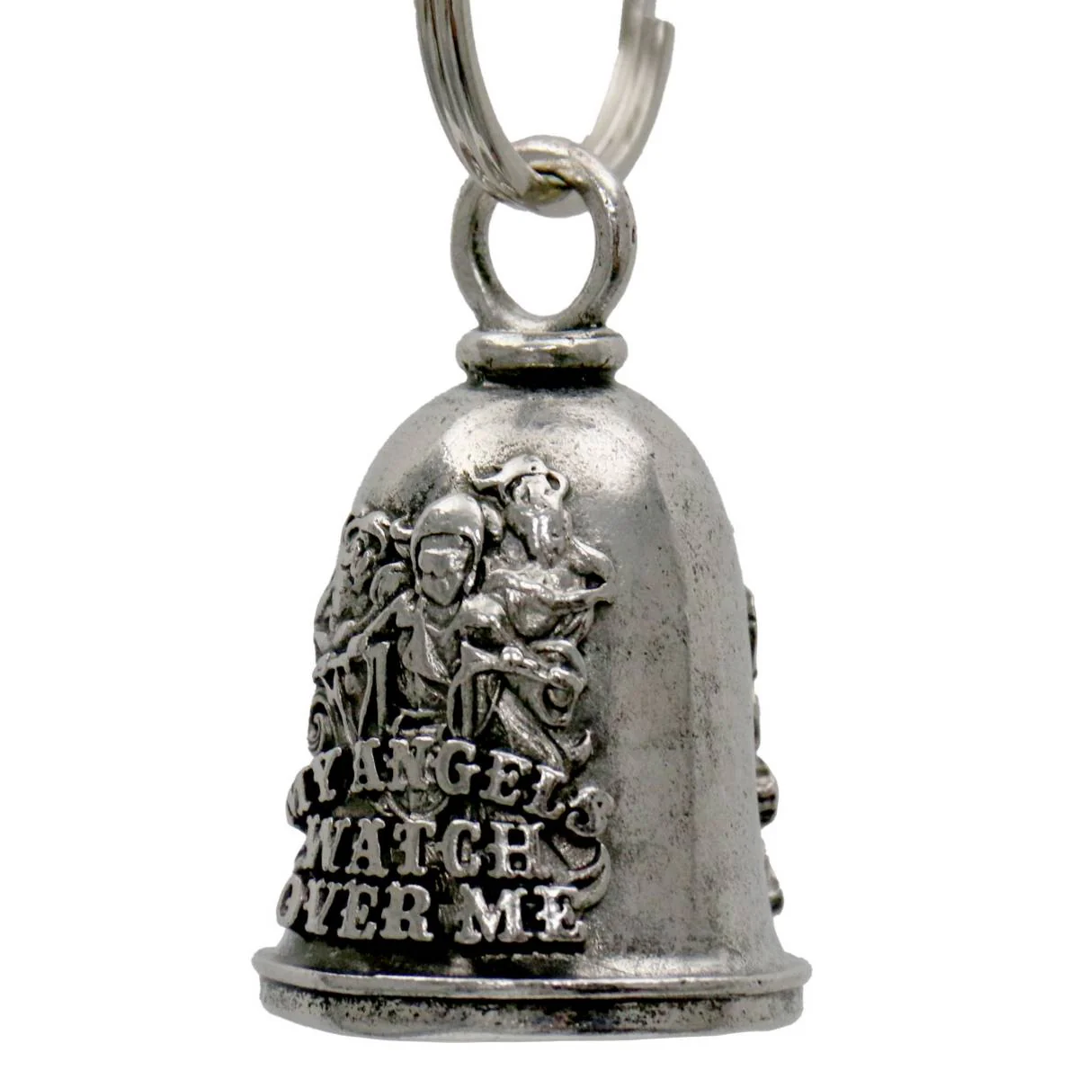 Milwaukee Leather MLB9069 Angel Over Me Motorcycle Good Luck Bell w/ Key Ring-Key Chain Accessory for Bikers - Image 2