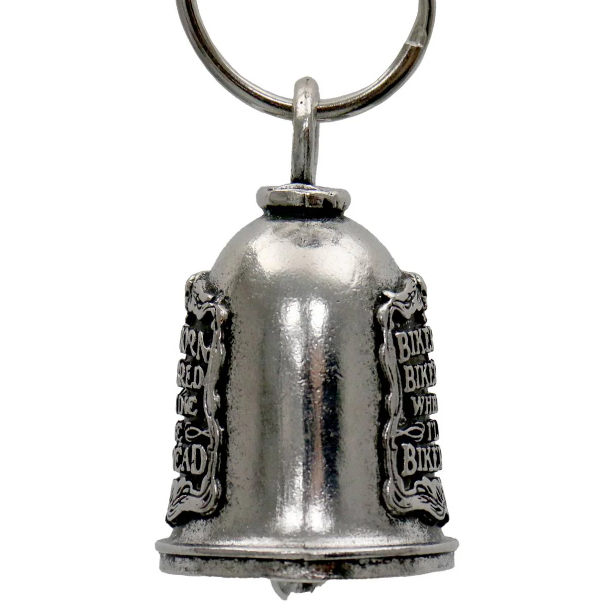 Milwaukee Leather MLB9073 Biker Born Motorcycle Good Luck Bell w/ Key Ring-Key Chain Accessory for Bikers - Image 3