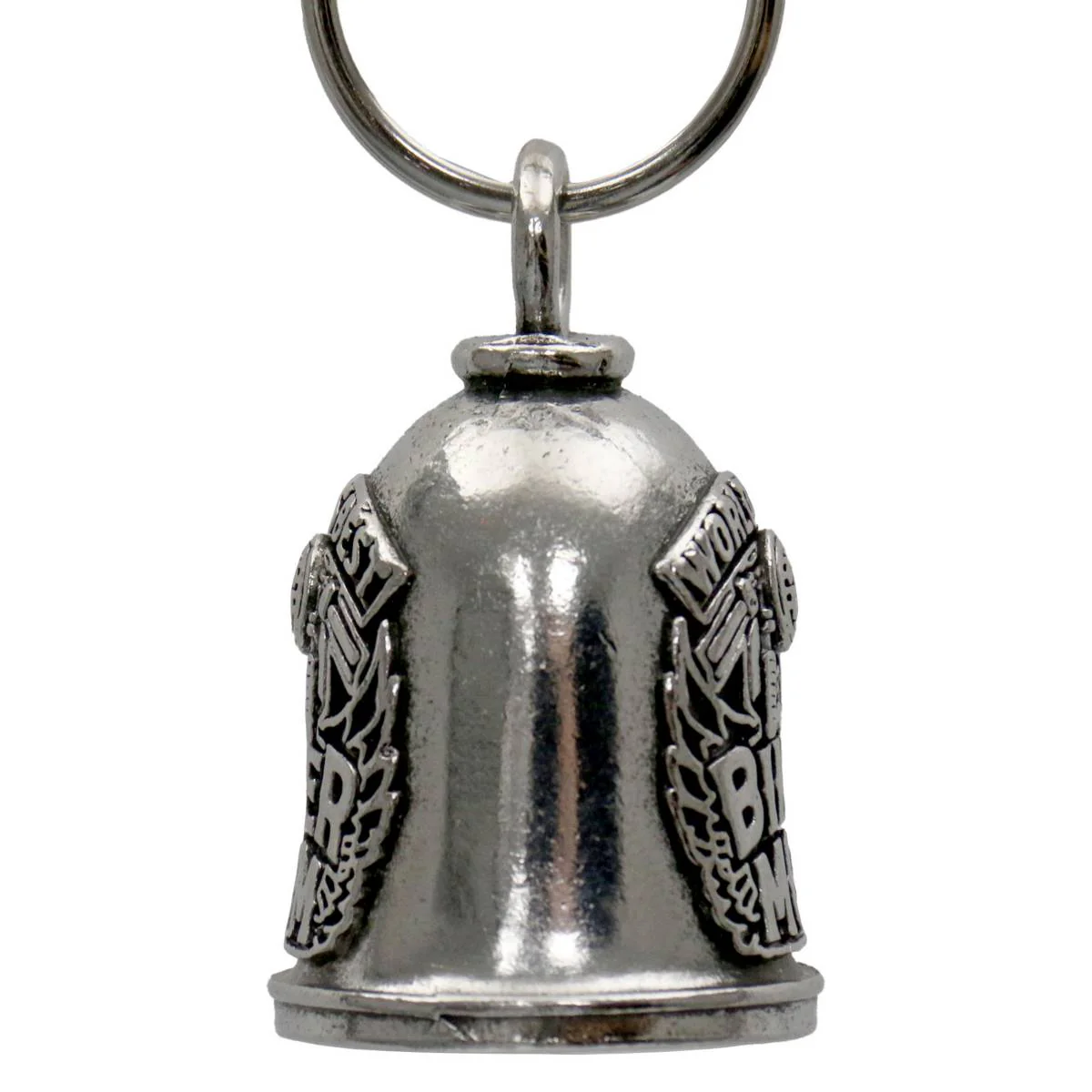 Milwaukee Leather MLB9077 Biker Mom Motorcycle Good Luck Bell w/ Key Ring-Key Chain Accessory for Bikers - Image 3