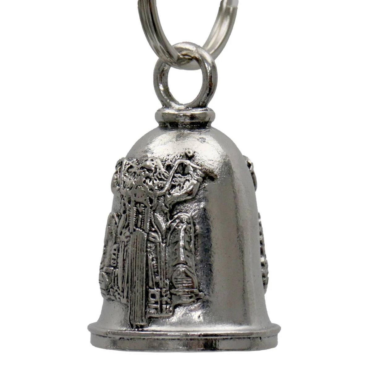 Milwaukee Leather MLB9078 Black Light Rider Motorcycle Good Luck Bell w/ Key Ring-Key Chain Accessory for Bikers - Image 2