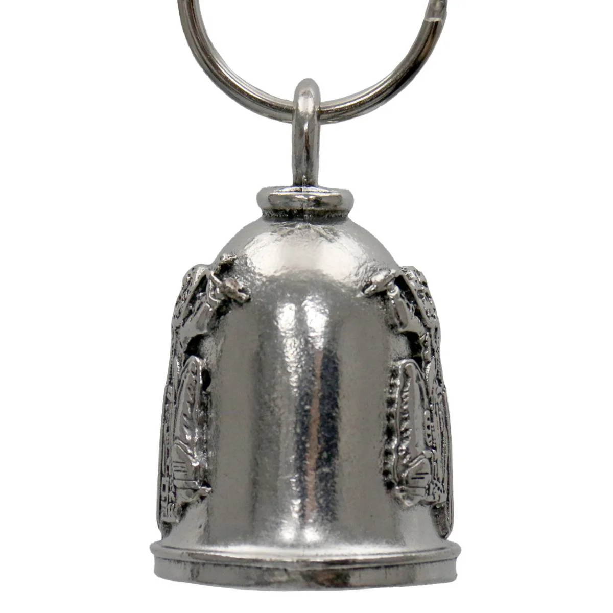 Milwaukee Leather MLB9078 Black Light Rider Motorcycle Good Luck Bell w/ Key Ring-Key Chain Accessory for Bikers - Image 3