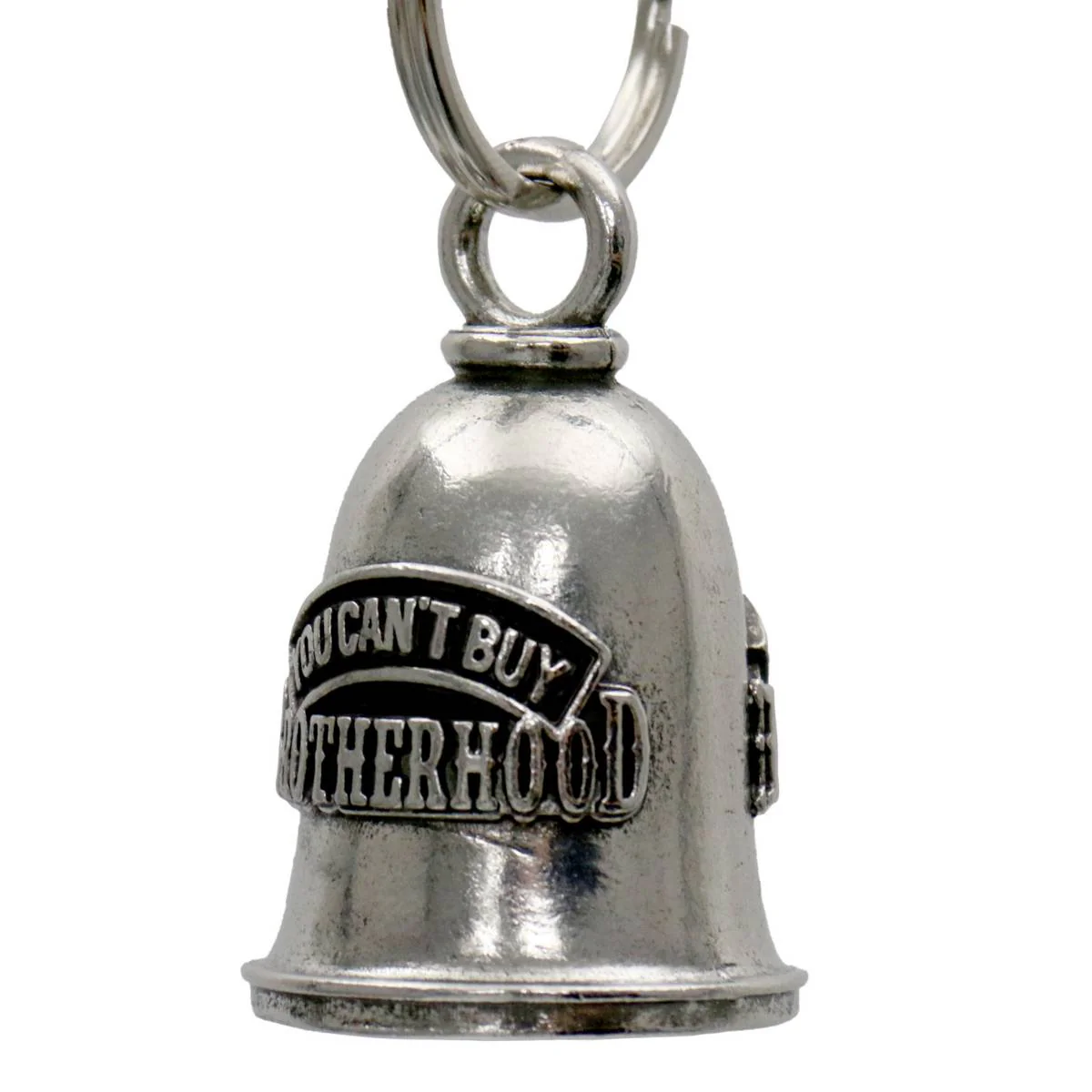 Milwaukee Leather MLB9084 Cant' Buy Brotherhood Motorcycle Good Luck Bell w/ Key Ring-Key Chain Accessory for Bikers - Image 2