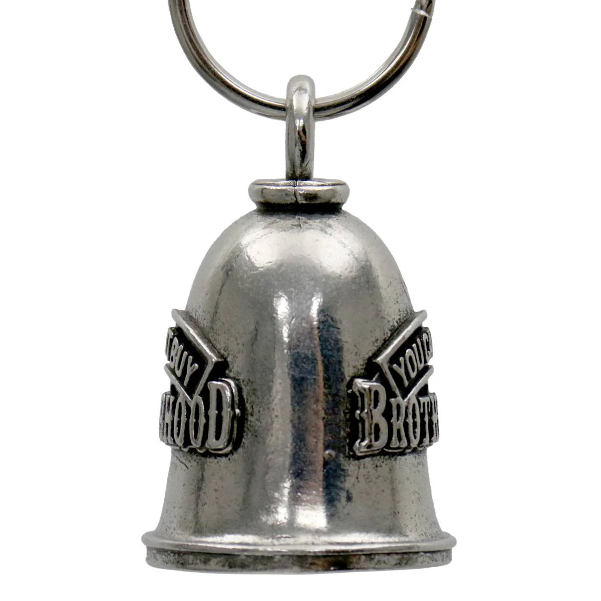 Milwaukee Leather MLB9084 Cant' Buy Brotherhood Motorcycle Good Luck Bell w/ Key Ring-Key Chain Accessory for Bikers - Image 3