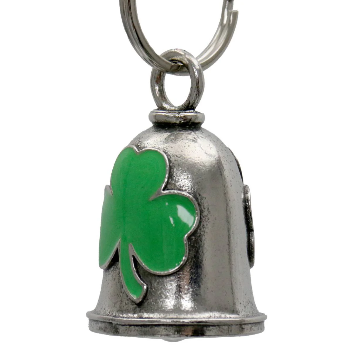 Milwaukee Leather MLB9086 Clover Motorcycle Good Luck Bell w/ Key Ring-Key Chain Accessory for Bikers - Image 2