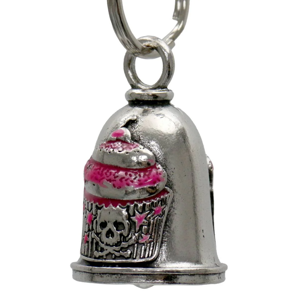 Milwaukee Leather MLB9088 Cupcake Motorcycle Good Luck Bell w/ Key Ring-Key Chain Accessory for Bikers - Image 2
