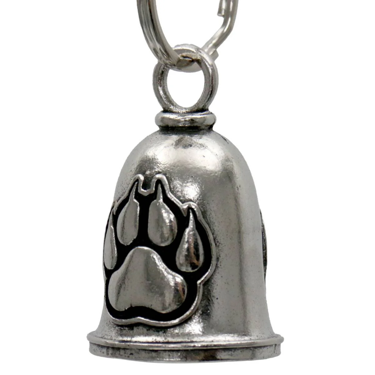 Milwaukee Leather MLB9092 Dog Paw Motorcycle Good Luck Bell w/ Key Ring-Key Chain Accessory for Bikers - Image 2