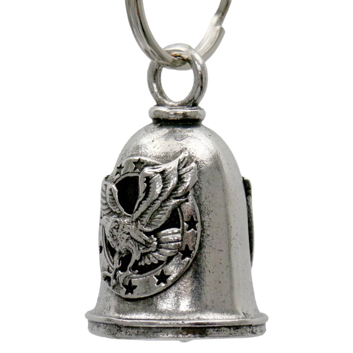 Milwaukee Leather MLB9095 Eagle Flying Motorcycle Good Luck Bell w/ Key Ring-Key Chain Accessory for Bikers - Image 2