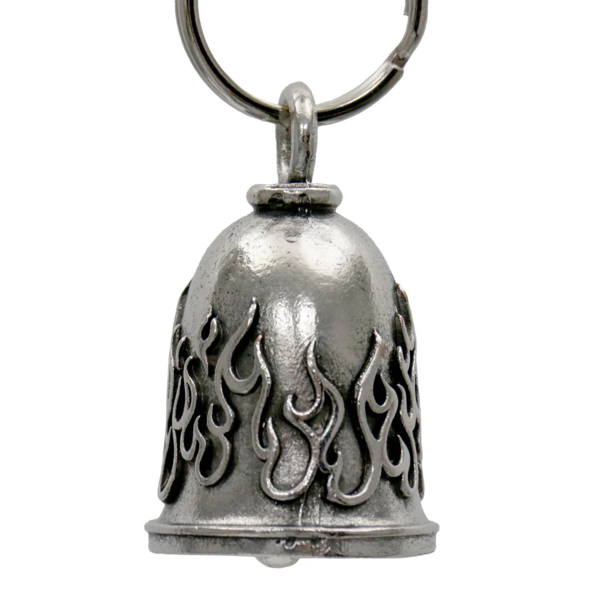 Milwaukee Leather MLB9101 Flame Motorcycle Good Luck Bell w/ Key Ring-Key Chain Accessory for Bikers - Image 3
