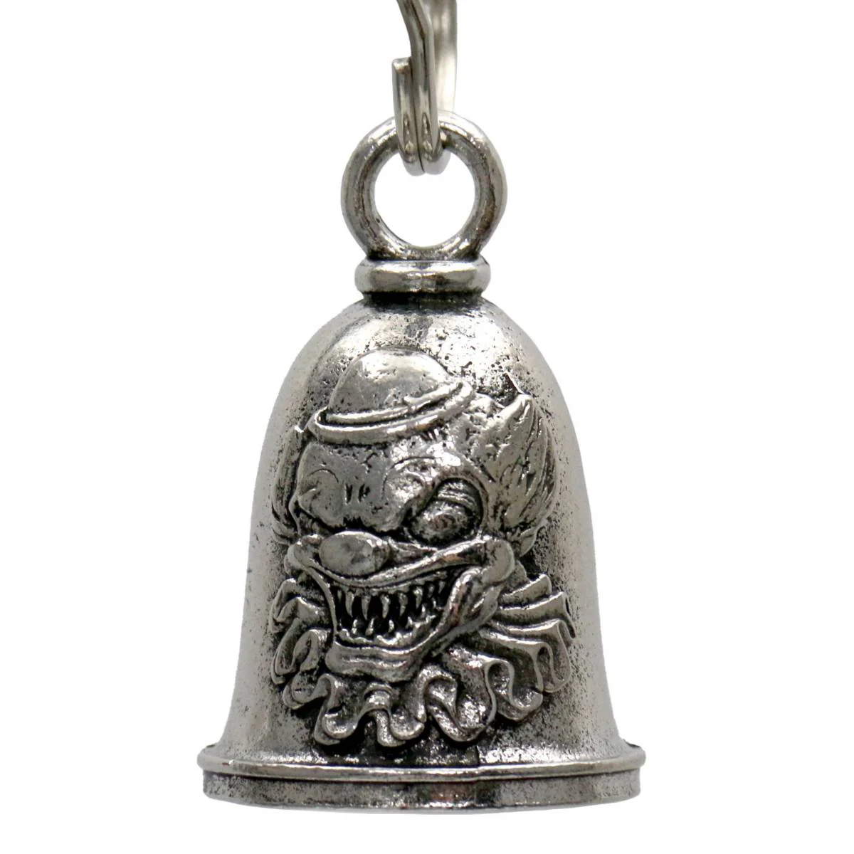 Milwaukee Leather MLB9113 Killa Clown Motorcycle Good Luck Bell w/ Key Ring-Key Chain Accessory for Bikers