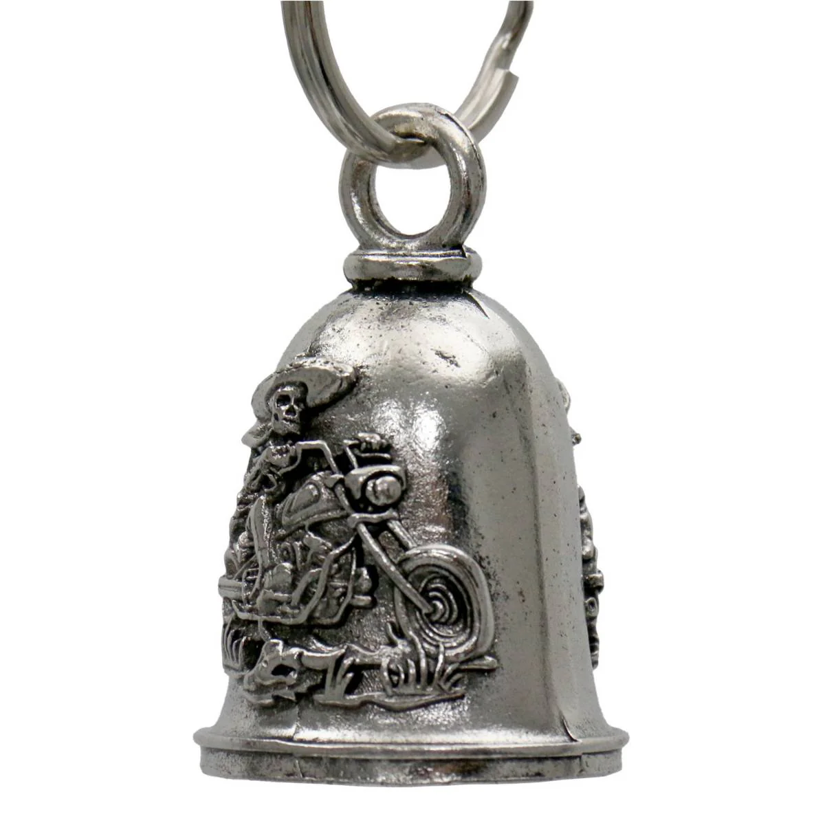 Milwaukee Leather MLB9120 Mexicali Motorcycle Good Luck Bell w/ Key Ring-Key Chain Accessory for Bikers - Image 2