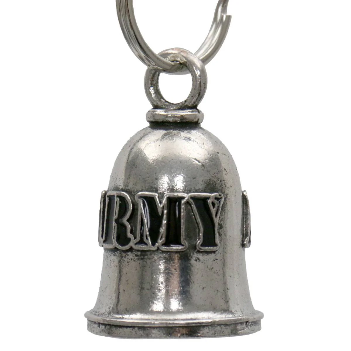 Milwaukee Leather MLB9122 Mil Army Motorcycle Good Luck Bell w/ Key Ring-Key Chain Accessory for Bikers - Image 2