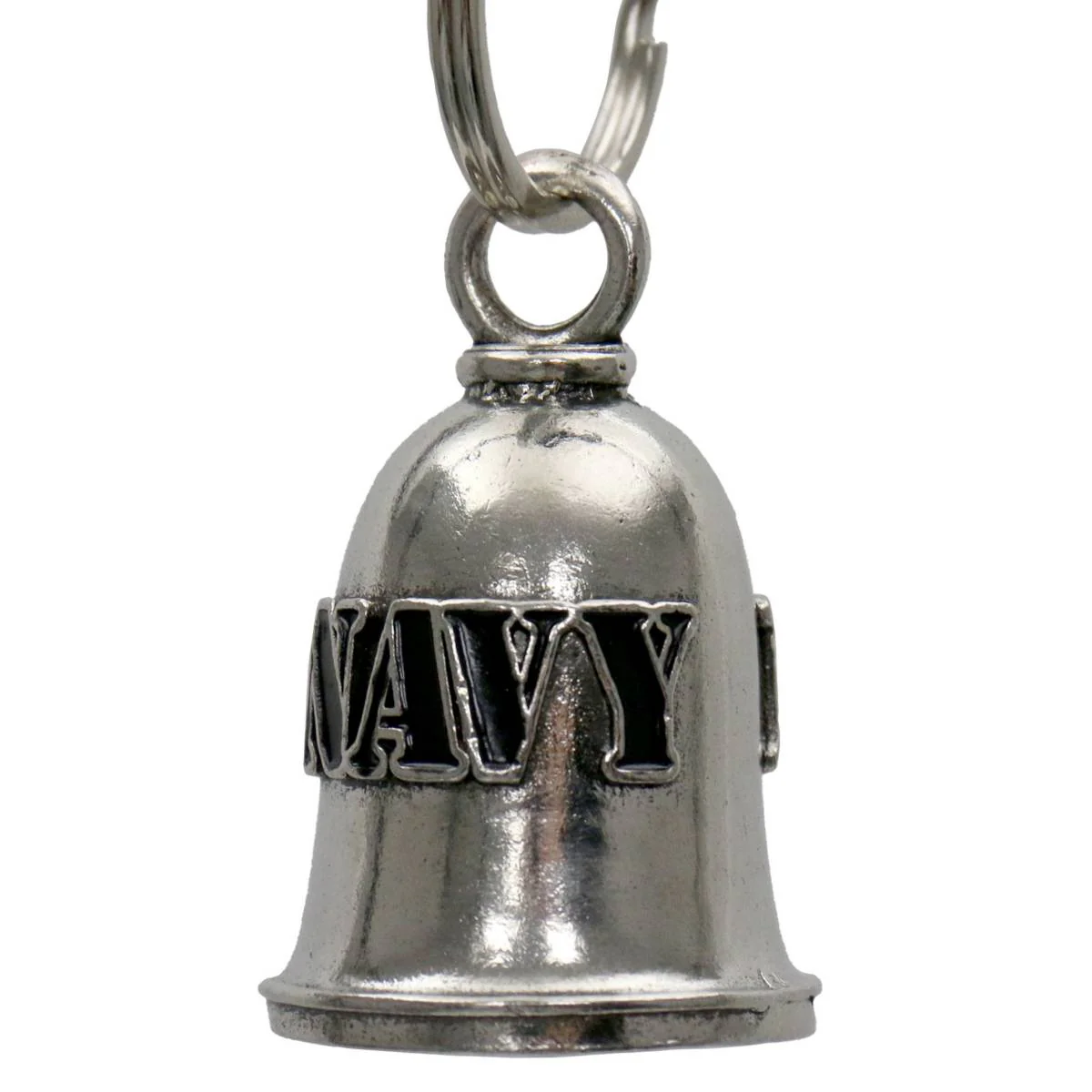 Milwaukee Leather MLB9123 Mil Navy Motorcycle Good Luck Bell w/ Key Ring-Key Chain Accessory for Bikers - Image 2