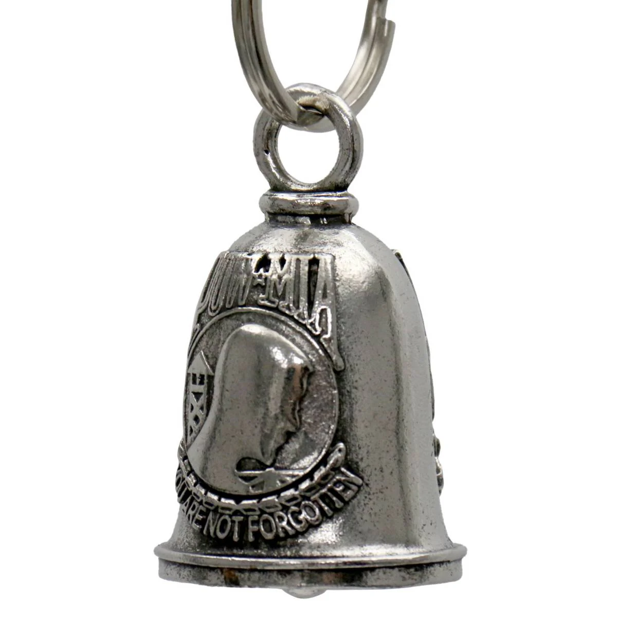 Milwaukee Leather MLB9129 POW MIA Motorcycle Good Luck Bell w/ Key Ring-Key Chain Accessory for Bikers - Image 2