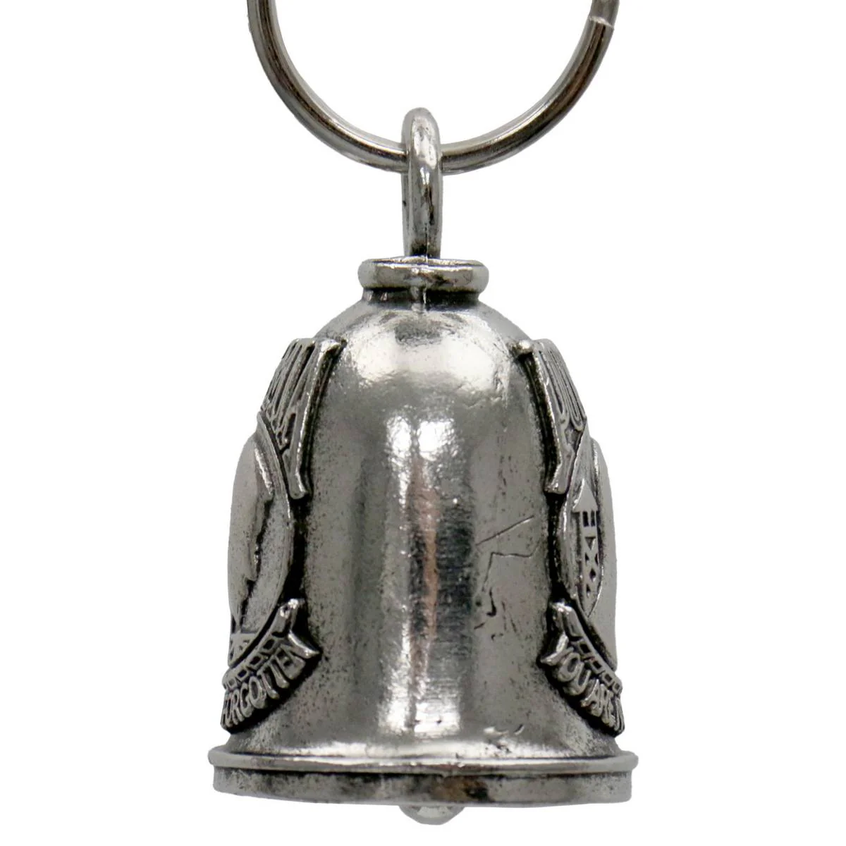 Milwaukee Leather MLB9129 POW MIA Motorcycle Good Luck Bell w/ Key Ring-Key Chain Accessory for Bikers - Image 3