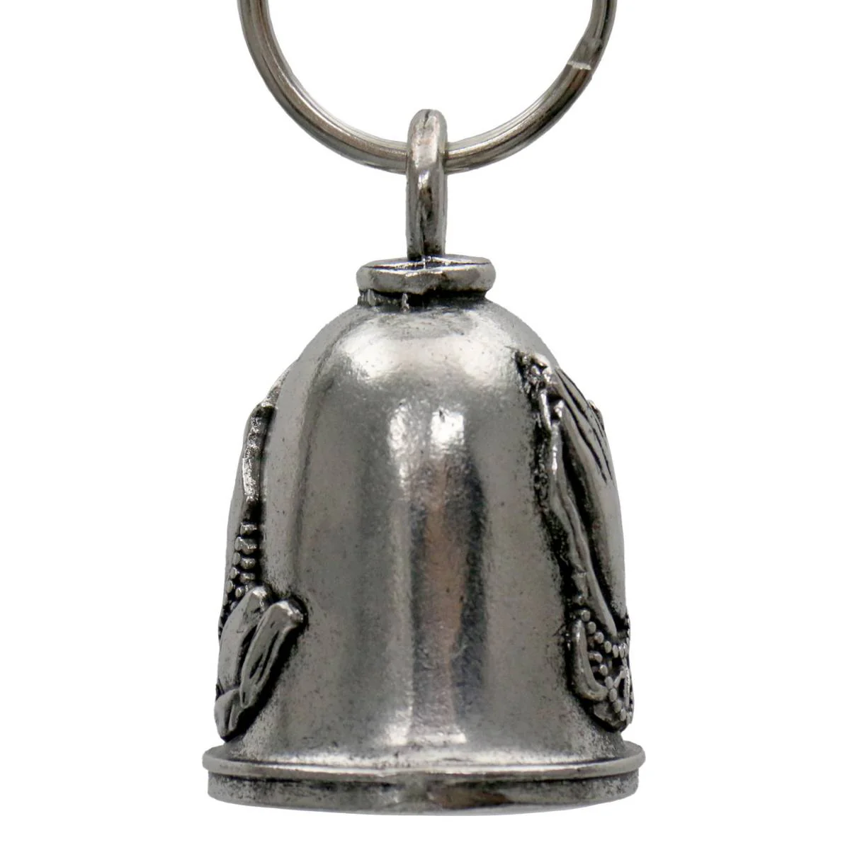 Milwaukee Leather MLB9130 Praying Hands Motorcycle Good Luck Bell w/ Key Ring-Key Chain Accessory for Bikers - Image 3